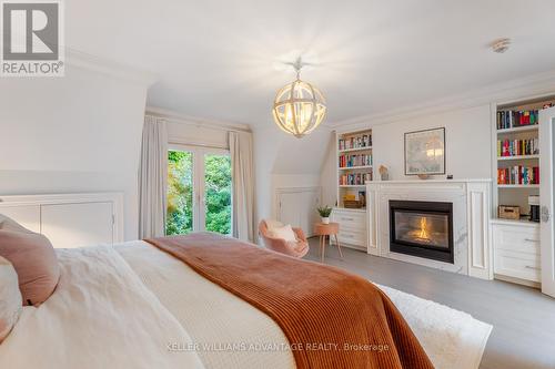 37 Farnham Avenue, Toronto, ON - Indoor Photo Showing Bedroom With Fireplace