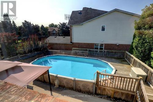 171 Eaton Street, Halton Hills, ON - Outdoor With Above Ground Pool With Exterior