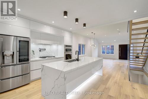 51 Burnfield Avenue, Toronto, ON - Indoor Photo Showing Kitchen With Double Sink With Upgraded Kitchen