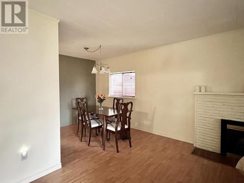 5 Eagle Street, Kitimat, BC - Indoor Photo Showing Dining Room With Fireplace