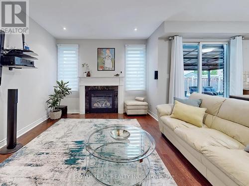 4 Church View Avenue, Markham, ON - Indoor Photo Showing Living Room With Fireplace