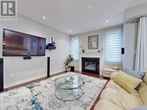 4 Church View Avenue, Markham, ON - Indoor Photo Showing Living Room With Fireplace