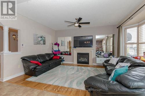 12 Seastar Road, Brampton, ON - Indoor Photo Showing Living Room With Fireplace