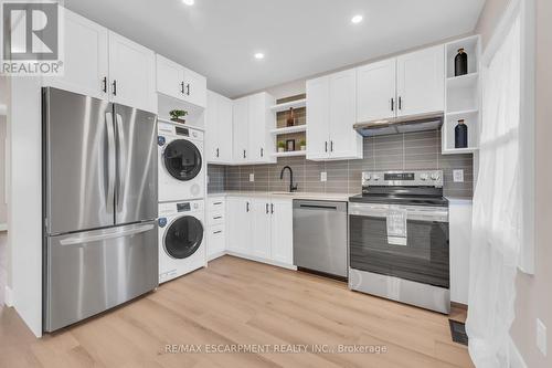 413 Paling Avenue, Hamilton, ON - Indoor Photo Showing Kitchen With Stainless Steel Kitchen