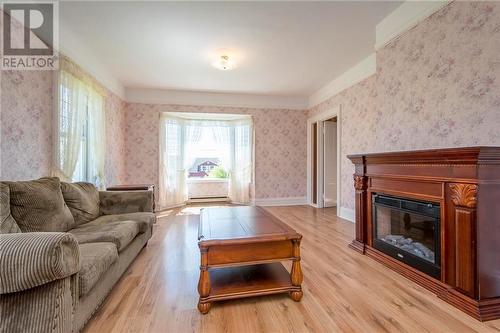 4158 Route 114, Hopewell Cape, NB - Indoor Photo Showing Living Room With Fireplace