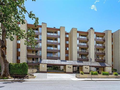 212-1745 Leighton Rd, Victoria, BC - Outdoor With Balcony With Facade