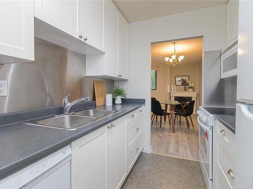 212-1745 Leighton Rd, Victoria, BC - Indoor Photo Showing Kitchen With Double Sink