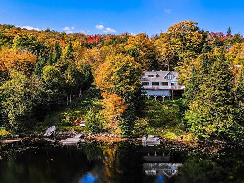 Photo aÃ©rienne - 329 Ch. Sunny Side, Wentworth-Nord, QC - Outdoor With Body Of Water