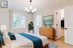 Virtually staged second bedroom - 