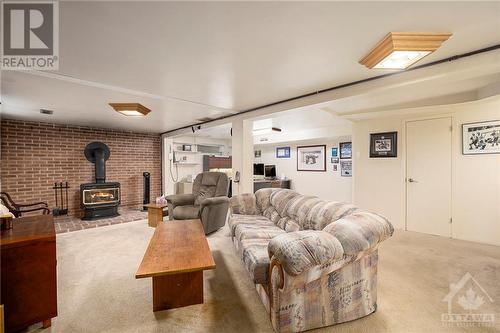 Spacious lower level - 10 Chimo Drive, Kanata, ON - Indoor With Fireplace