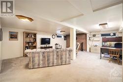 Lower level living space - 