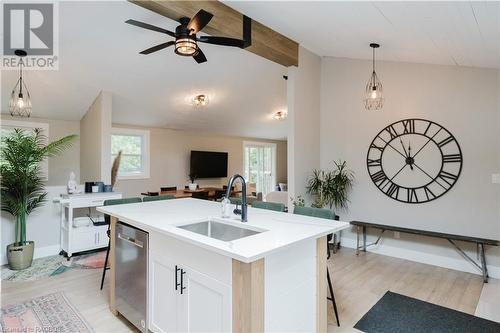 Skylight makes the kitchen area even brighter - 12 Mitchell Lane, Saugeen Shores, ON - Indoor Photo Showing Kitchen