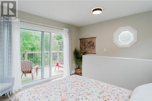 Upstairs bedroom/office with private balcony - 12 Mitchell Lane, Saugeen Shores, ON - Indoor Photo Showing Bedroom