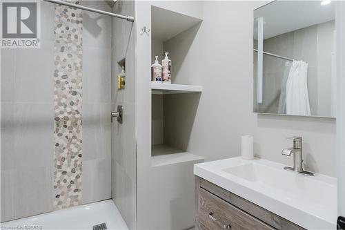 Custom tile shower - 12 Mitchell Lane, Saugeen Shores, ON - Indoor Photo Showing Bathroom