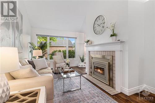 44 Innesbrook Court, Stittsville, ON - Indoor Photo Showing Living Room With Fireplace