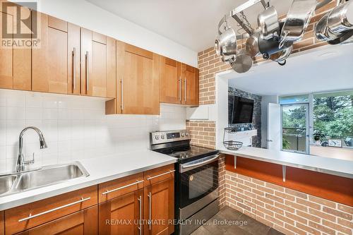 204 - 20 Forest Manor Road, Toronto, ON - Indoor Photo Showing Kitchen With Double Sink