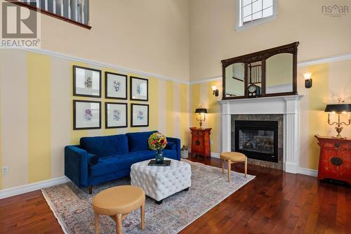 24 Vanier Way, Bedford, NS - Indoor Photo Showing Living Room With Fireplace