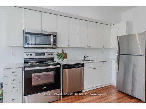 417-1 Wellington St, Brantford, ON - Indoor Photo Showing Kitchen With Stainless Steel Kitchen