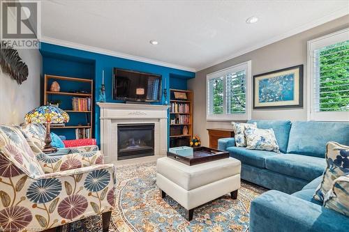 39 Chester Street, Oakville, ON - Indoor Photo Showing Living Room With Fireplace