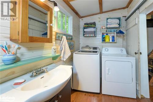 Bunkie 2pc and Laundry - 21 Severn River Sr406 Shores S, Muskoka Lakes Twp, ON - Indoor Photo Showing Laundry Room