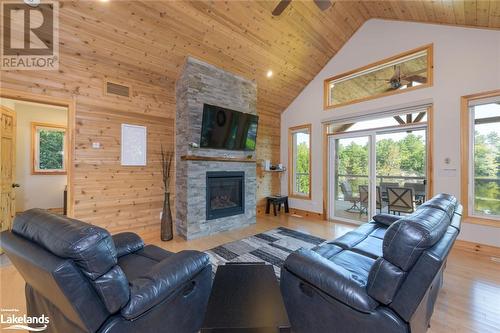 149 John Buchler Road, Port Severn, ON - Indoor Photo Showing Living Room With Fireplace