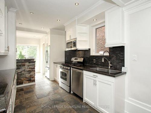 97 Ashburnham Rd, Toronto, ON - Indoor Photo Showing Kitchen With Double Sink With Upgraded Kitchen