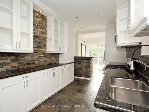 97 Ashburnham Rd, Toronto, ON - Indoor Photo Showing Kitchen With Double Sink