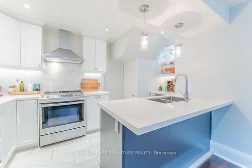 28 Sixth St, Toronto, ON - Indoor Photo Showing Kitchen With Double Sink With Upgraded Kitchen