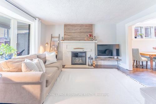 28 Sixth St, Toronto, ON - Indoor Photo Showing Living Room With Fireplace