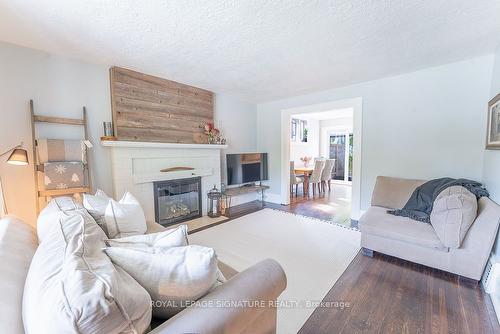 28 Sixth St, Toronto, ON - Indoor Photo Showing Living Room With Fireplace