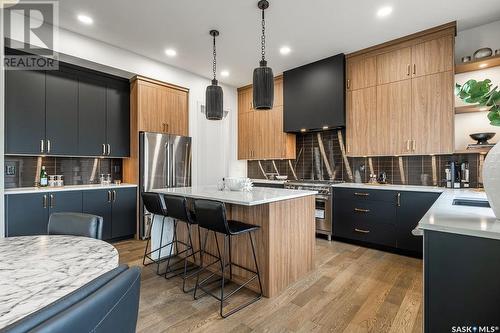 501 Greenbryre Bend, Greenbryre, SK - Indoor Photo Showing Kitchen With Upgraded Kitchen