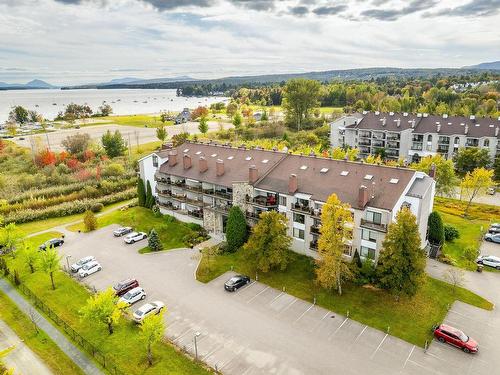 Aerial photo - 305-2100 Place Du Club-Memphré, Magog, QC - Outdoor With Body Of Water With View