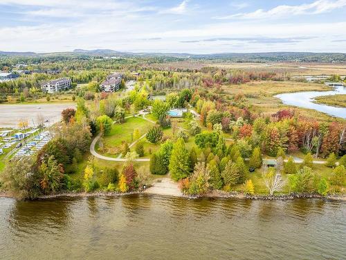 Aerial photo - 305-2100 Place Du Club-Memphré, Magog, QC - Outdoor With Body Of Water With View