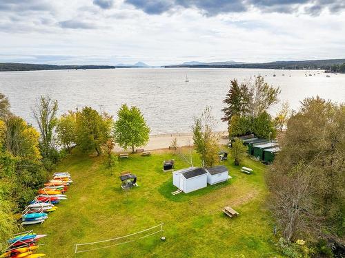 Aerial photo - 305-2100 Place Du Club-Memphré, Magog, QC - Outdoor With Body Of Water With View