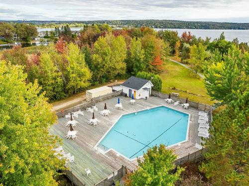 Pool - 305-2100 Place Du Club-Memphré, Magog, QC - Outdoor With In Ground Pool With View