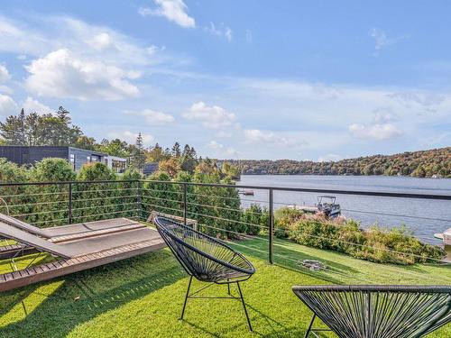 Terrasse - 245 Ch. Du Tour-Du-Lac, Lac-Beauport, QC - Outdoor With Body Of Water With View