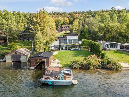 Photo aÃ©rienne - 245 Ch. Du Tour-Du-Lac, Lac-Beauport, QC - Outdoor With Body Of Water With Deck Patio Veranda