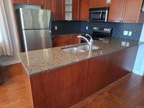 304-866 Goldstream Ave, Langford, BC - Indoor Photo Showing Kitchen With Double Sink With Upgraded Kitchen