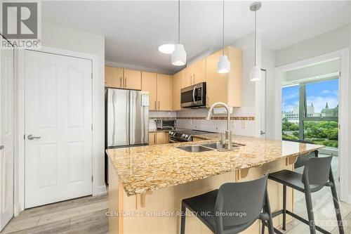 1001 - 200 Lett Street, Ottawa, ON - Indoor Photo Showing Kitchen With Double Sink With Upgraded Kitchen