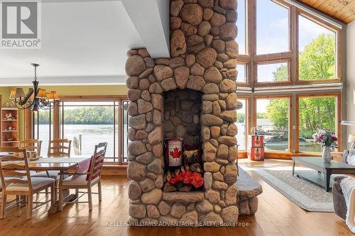 1211 Brydons Bay Road, Gravenhurst, ON - Indoor With Fireplace