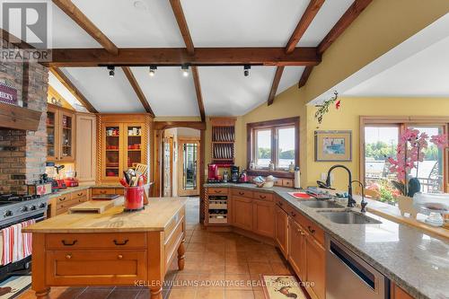 1211 Brydons Bay Road, Gravenhurst, ON - Indoor Photo Showing Kitchen With Double Sink