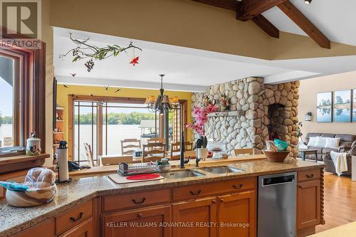 1211 Brydons Bay Road, Gravenhurst, ON - Indoor Photo Showing Kitchen With Double Sink