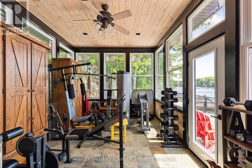 1211 Brydons Bay Road, Gravenhurst, ON - Indoor Photo Showing Gym Room