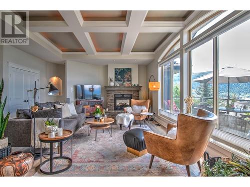 7109 Apex Drive Lot# 15, Vernon, BC - Indoor Photo Showing Living Room With Fireplace