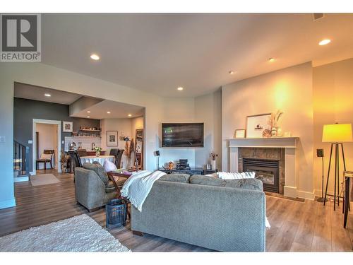 7109 Apex Drive Lot# 15, Vernon, BC - Indoor Photo Showing Living Room With Fireplace