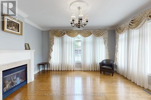 243 Via Campanile Road, Vaughan, ON - Indoor Photo Showing Living Room With Fireplace