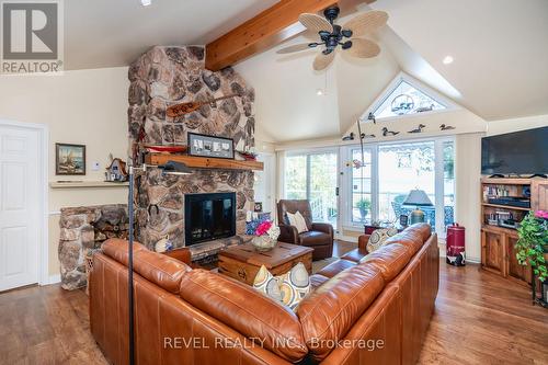 1336 Tiny Beaches Road N, Tiny, ON - Indoor Photo Showing Living Room With Fireplace