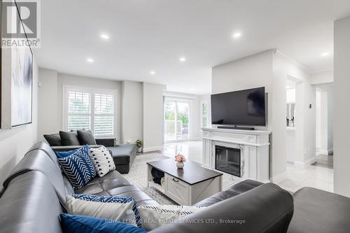 1142 Old Oak Drive, Oakville, ON - Indoor Photo Showing Living Room With Fireplace