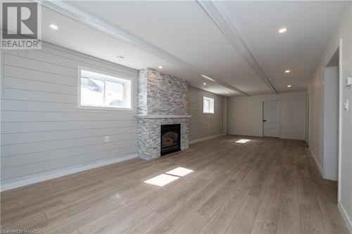 Rec. Room - 2640 9Th Avenue E, Owen Sound, ON - Indoor With Fireplace