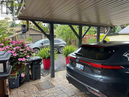 Back door carport with plenty of parking - 7070 Longwoods (Formerly #20 ) Road, London, ON - Outdoor With Deck Patio Veranda With Exterior